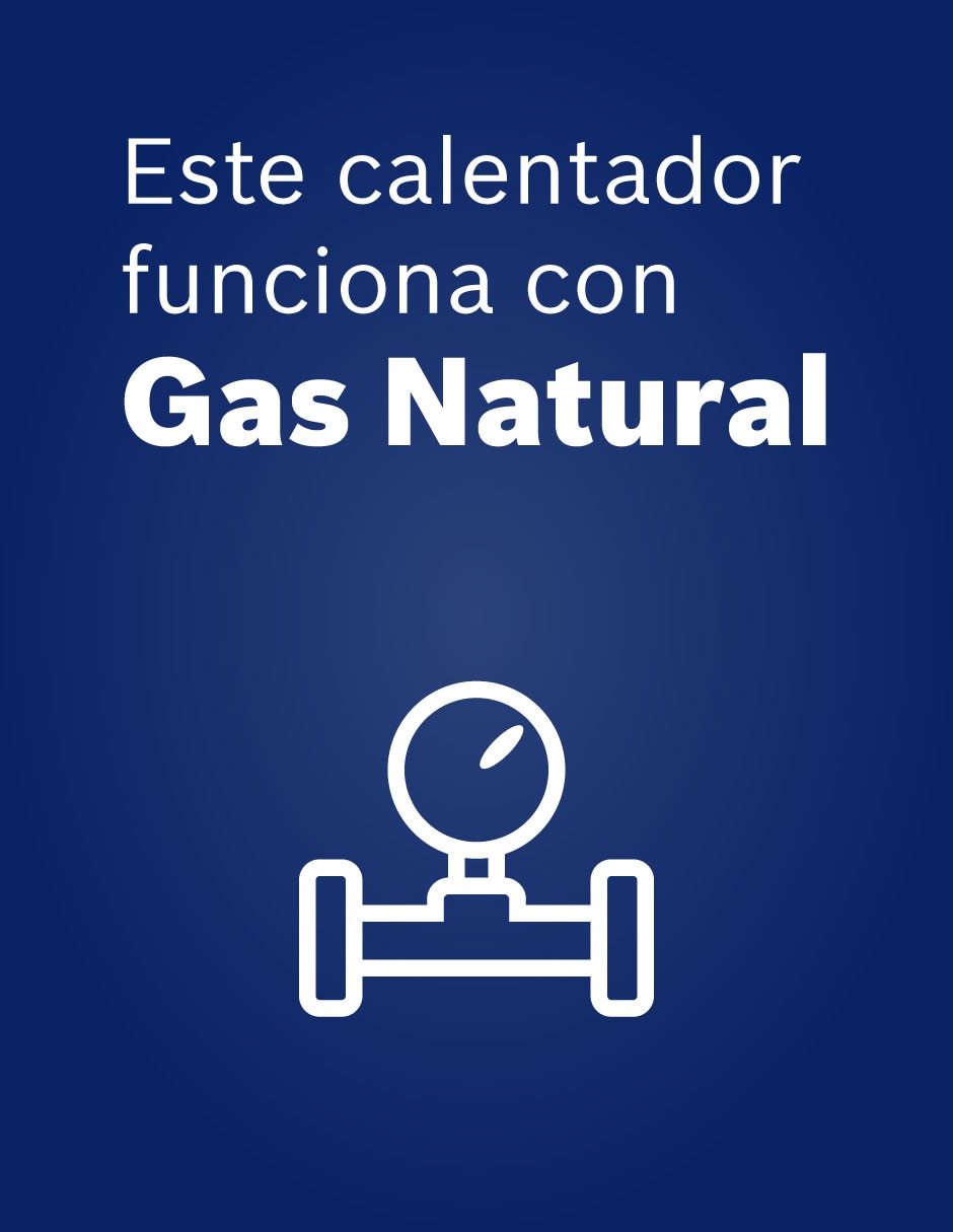 Calentador de paso Bosch RECOVERY CLIC 6 L gas natural 6