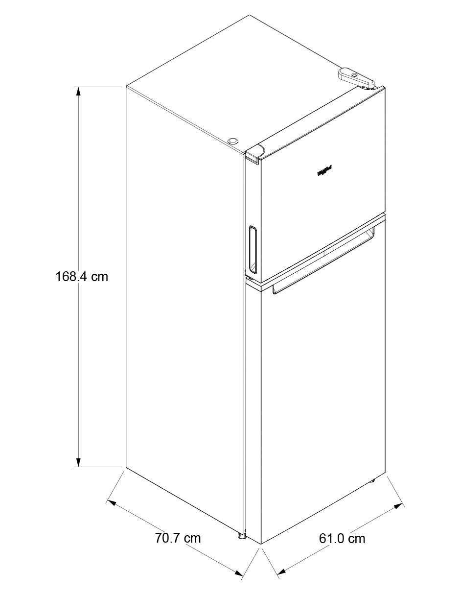 Refrigerador Top mount 13 pies tecnología no frost WT1331A 20
