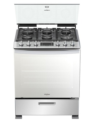 Estufa de piso a Gas LP Whirlpool 76 cm WFR7400S de 6 quemadores