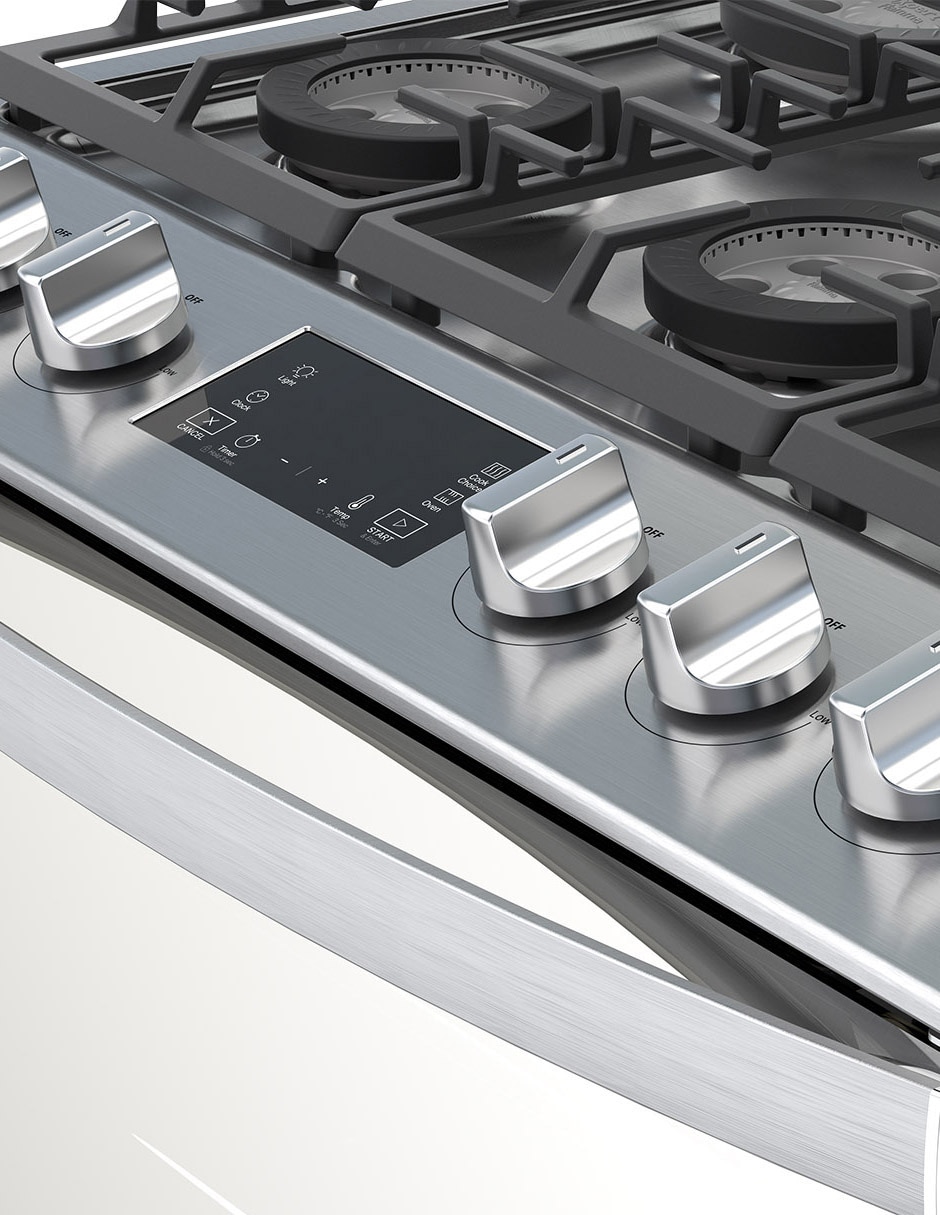 Estufa de piso a Gas LP Whirlpool 76 cm WFR7400S de 6 quemadores