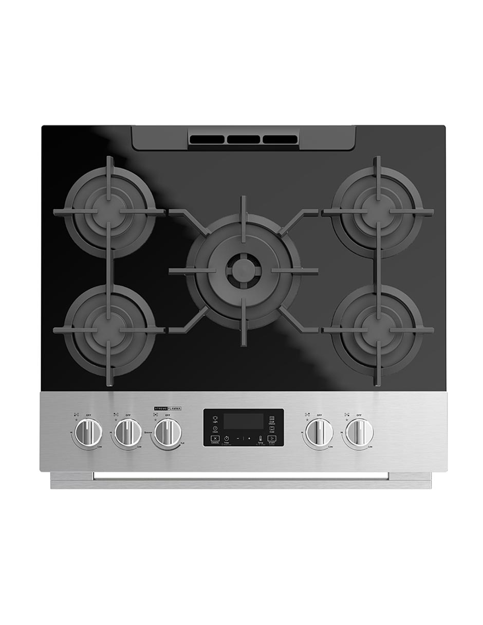 Estufa de piso a gas lp Whirlpool 76 cm WFR9100S de 5 quemadores