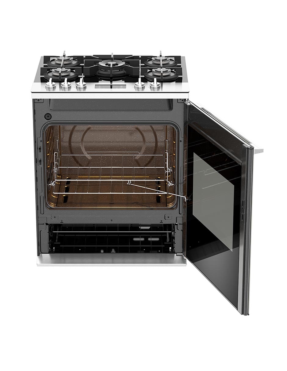 Estufa de piso a gas lp Whirlpool 76 cm WFR9100S de 5 quemadores