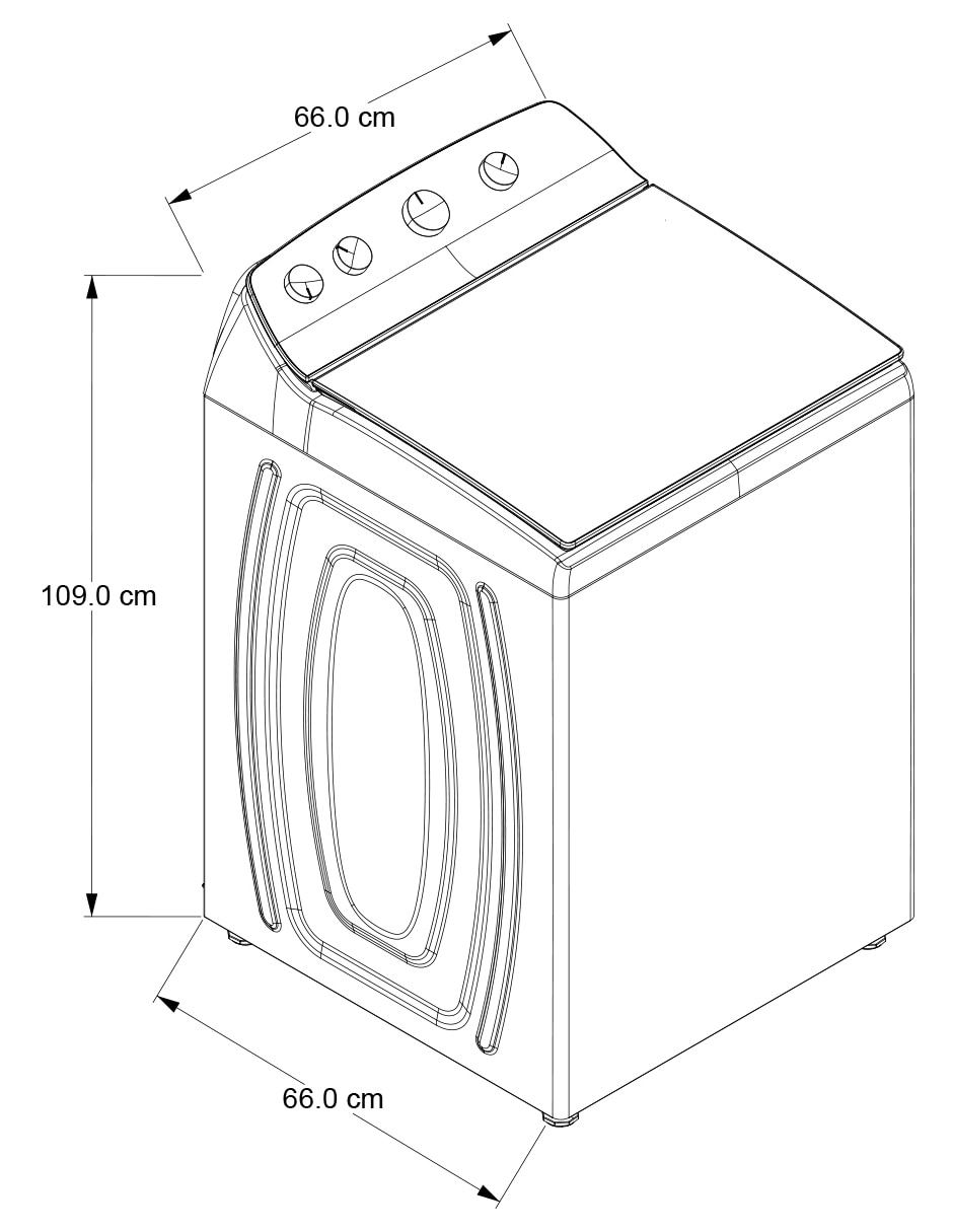 Lavadora 18 kg automática 8mwtw1824wjm