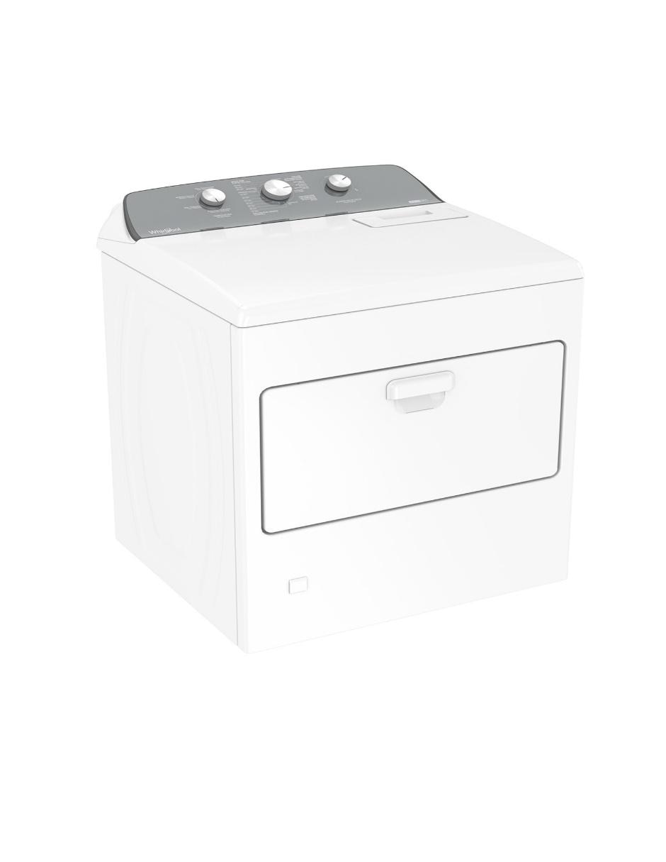 Secadora de gas Whirlpool de 21 kg con 11 ciclos 7MWGD2040JM