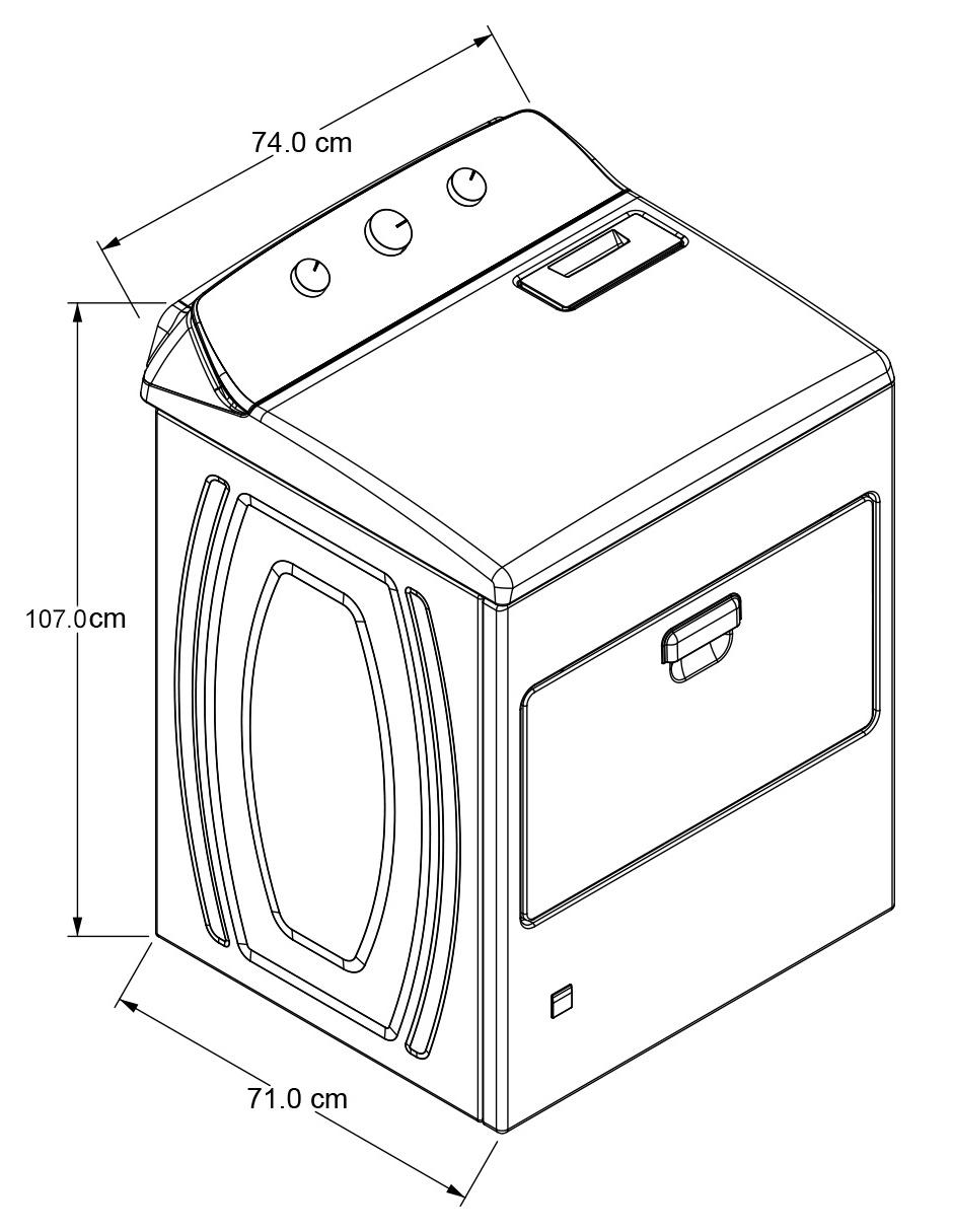 Secadora de gas de 21 kg con 11 ciclos 7MWGD2040JM 6