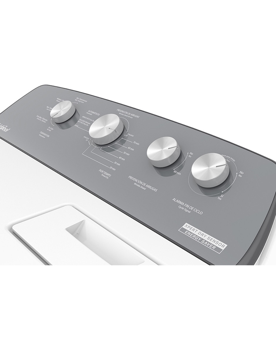 Secadora electrónica Whirlpool de 21 kg con 11 ciclos 7MWED2040JM