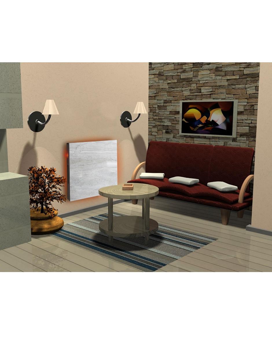 Calefactor Panel infrarrojo Marmolado60 110 V 3