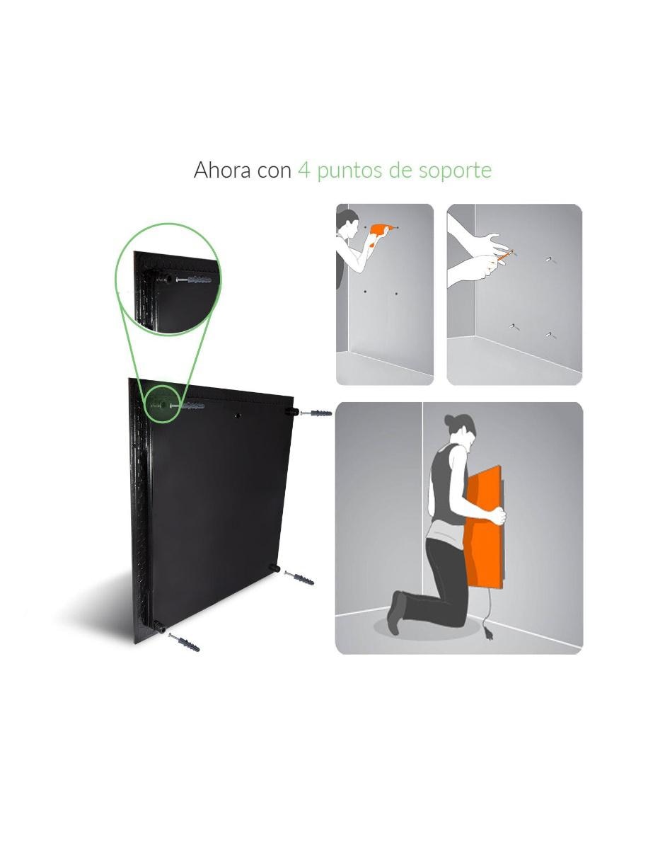 Calefactor Panel infrarrojo Marmolado60 110 V 4