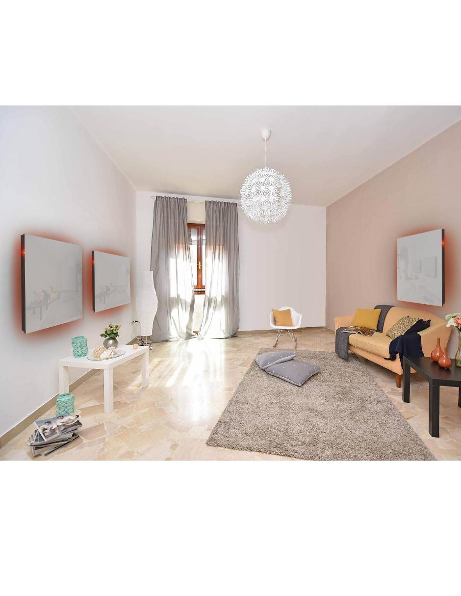 Calefactor Panel infrarrojo CristalBlanco60x60 100 V 2