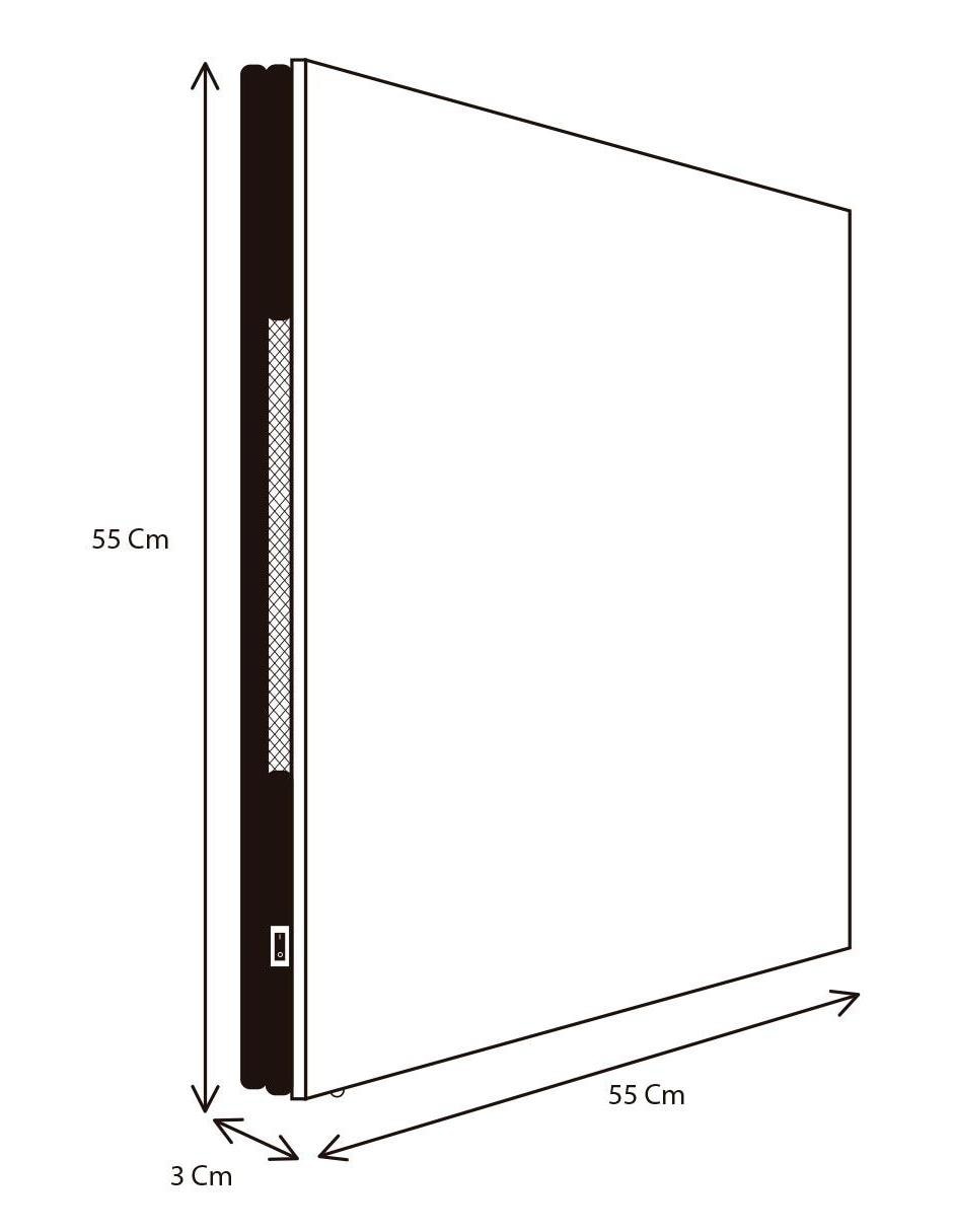 Calefactor Panel infrarrojo FioritoColonial55 110 V 3