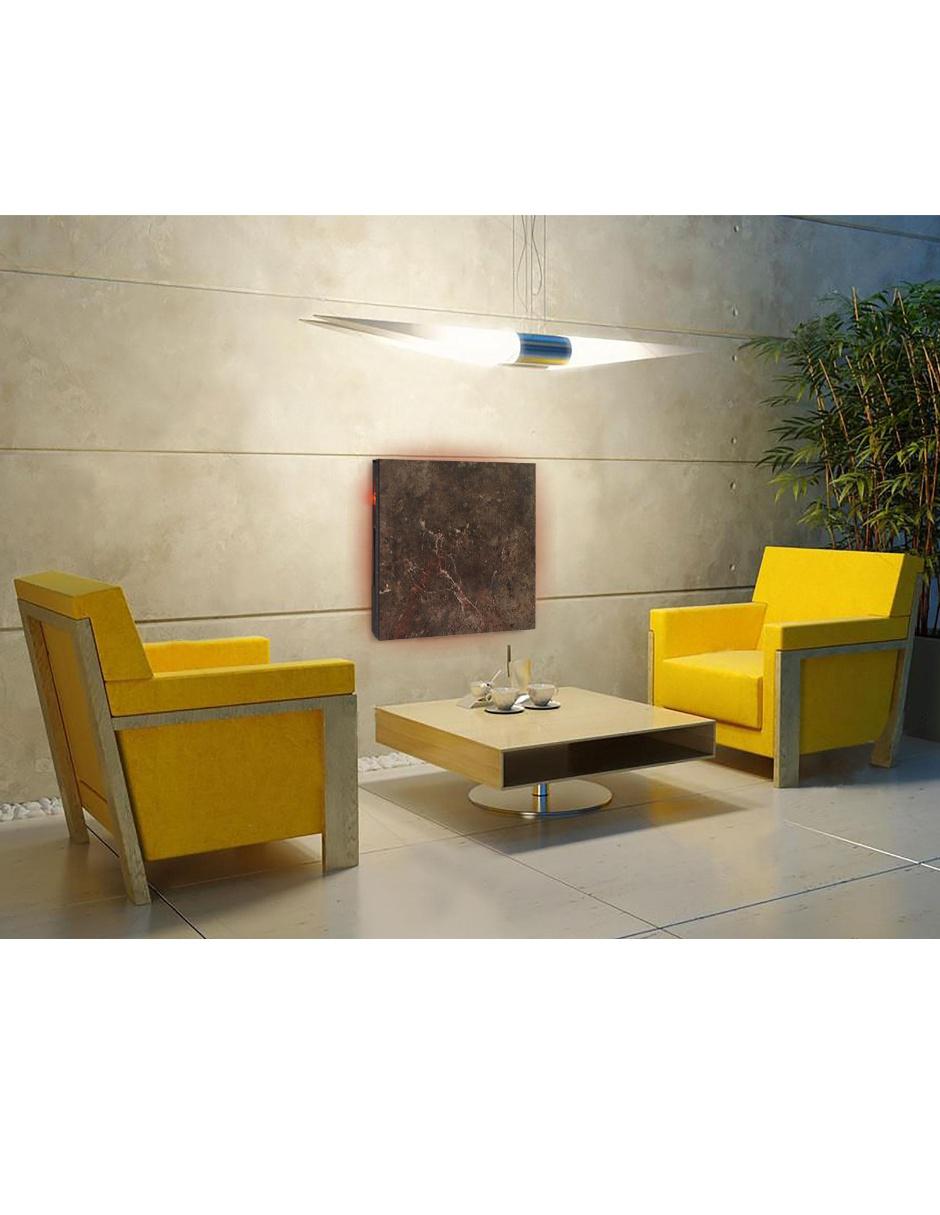 Calefactor panel infrarrojo en porcelanato para pared Calefactor panel infrarrojo en porcelanato para pared