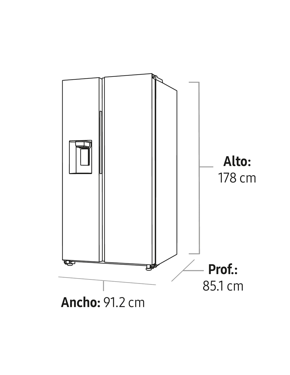 Refrigerador Bottom mount 22 pies cúbicos inverter y fábrica de hielo RS22T5200B1/EM Refrigerador Bottom mount 22 pies cúbicos inverter y fábrica de hielo RS22T5200B1/EM