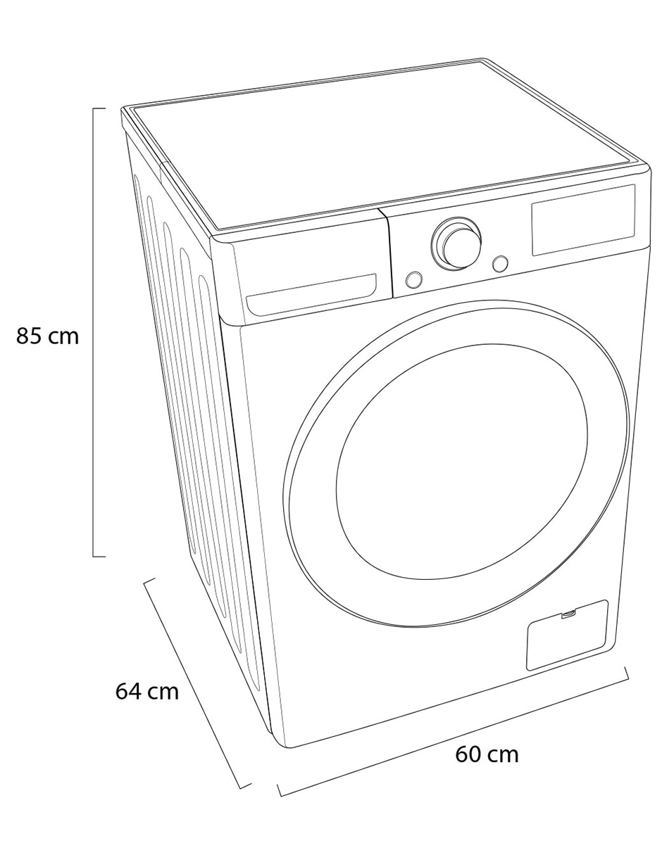 Lavasecadora Lg eléctrica 12 kg 7 kg wd12vvc4s6s