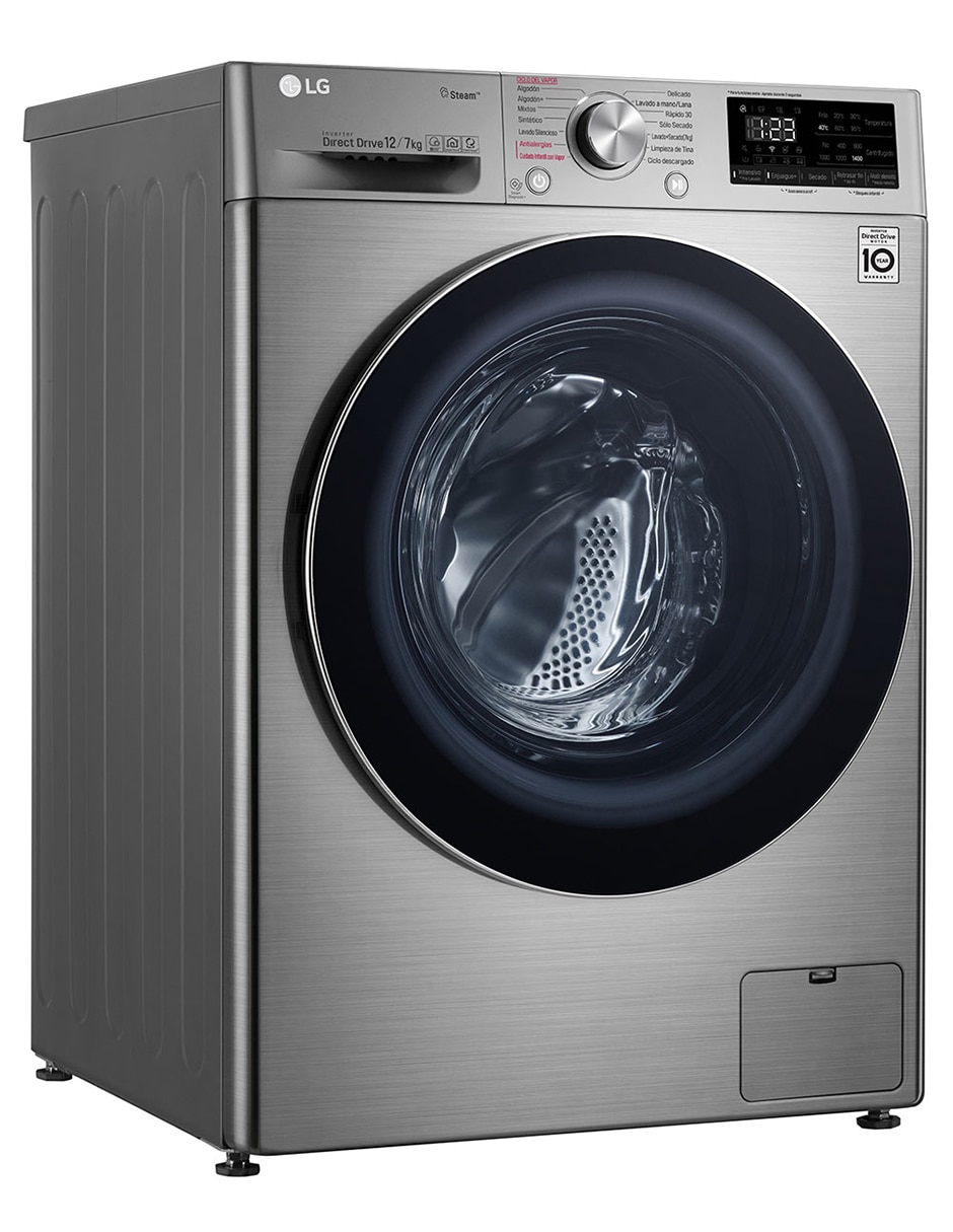 Lavasecadora Lg eléctrica 12 kg 7 kg wd12vvc4s6s