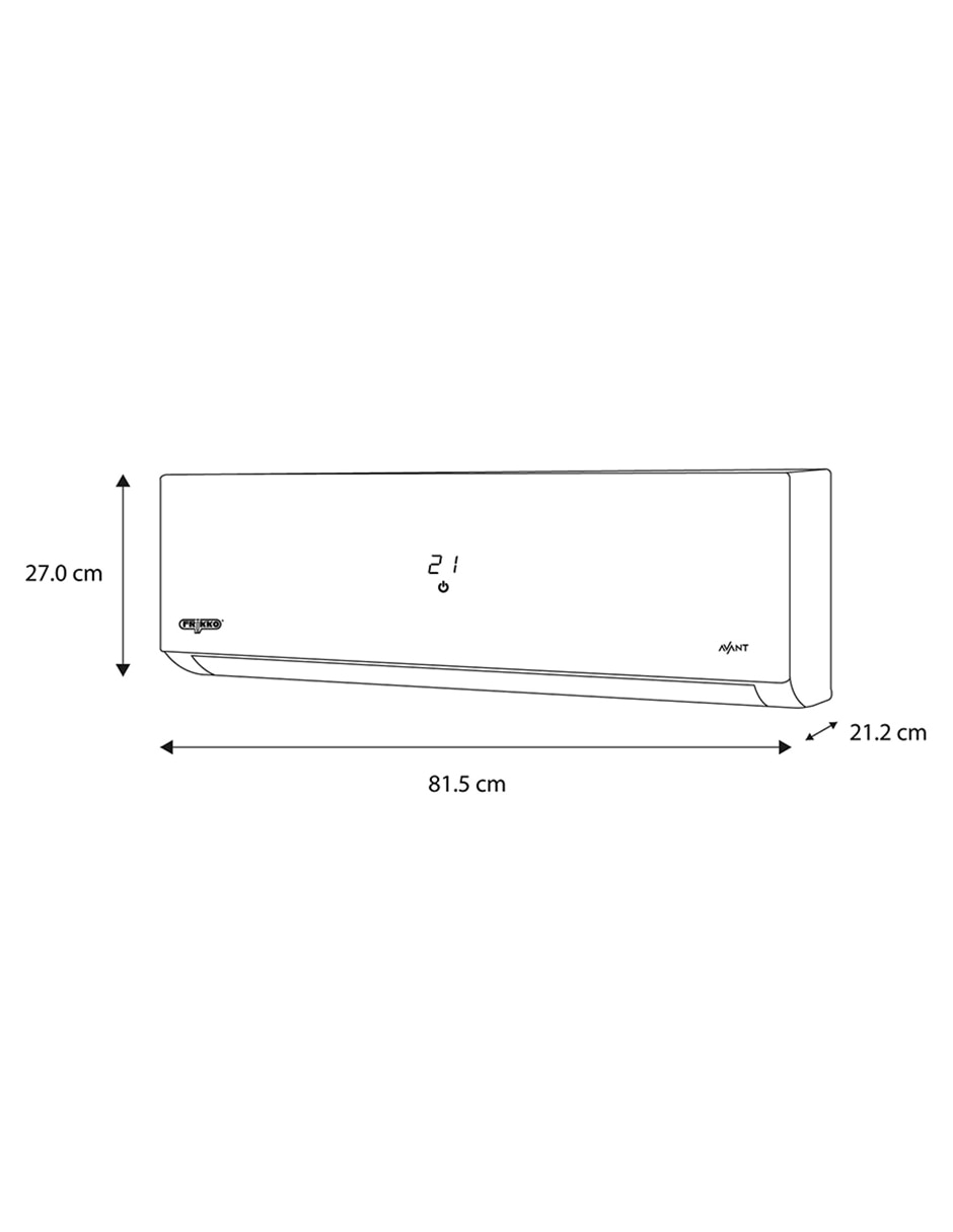 Aire acondicionado mini split Frío 12000 BTU 122CA 220 V