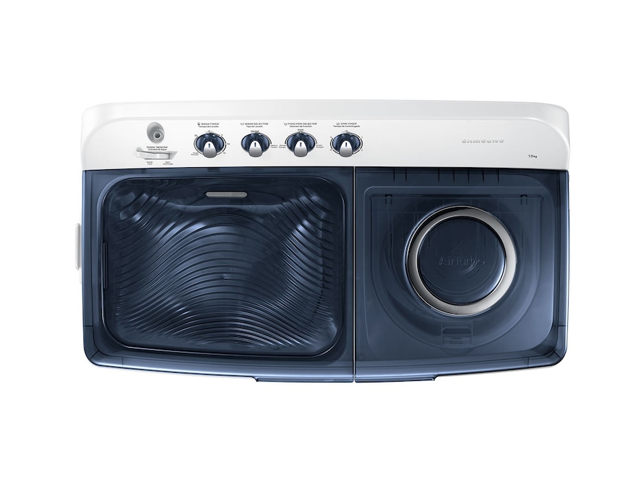 Lavadora doble tina Samsung 18 kg semiautomática carga superior wt18k5200mb/ax