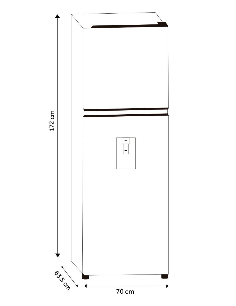 Refrigerador top mount 14 pies cúbicos RT14N6CDX 6