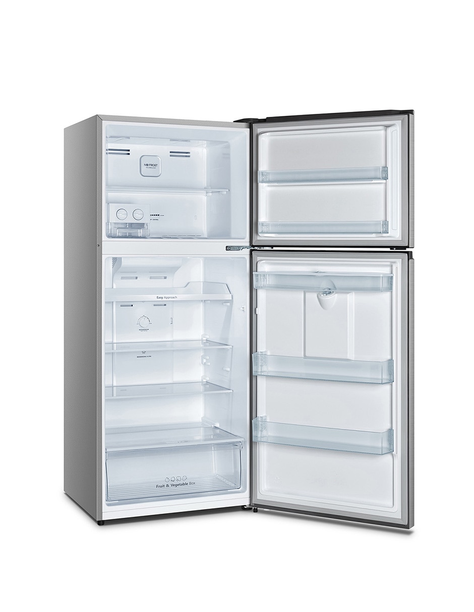Refrigerador top mount Hisense 14 pies cúbicos inverter RT14N6CDX
