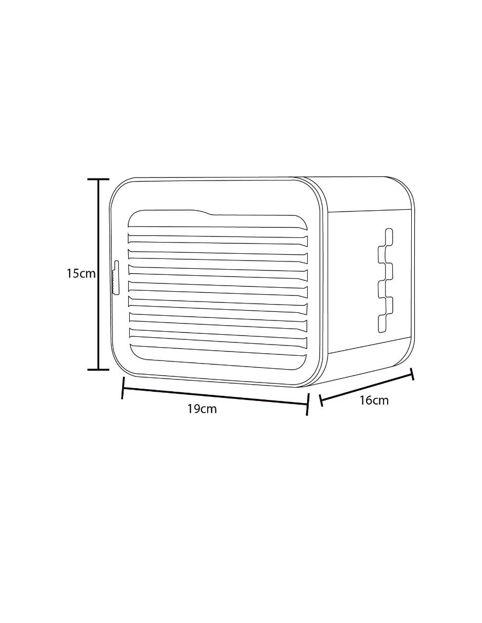 Enfriador evaporativo Dace Frío DAL1VT-0102PN 127 V 5
