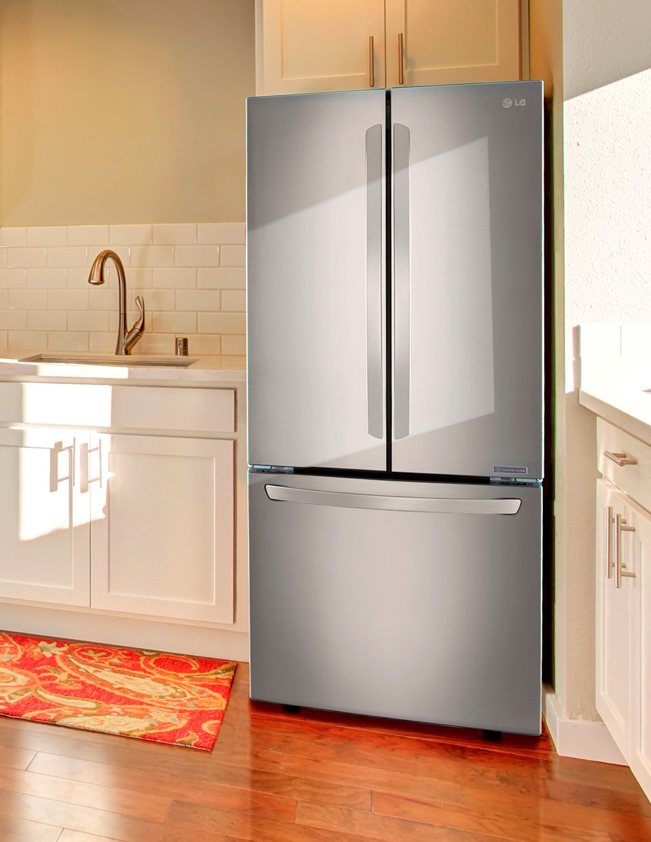 Refrigerador french door Lg 22 pies cúbicos inverter no fost GF22BGSK