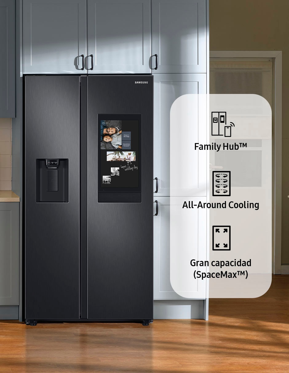 Refrigerador bottom mount Family Hub 27 pies cúbicos Tecnología Inverter y fábrica de hielos automática RS27T5561B1/EM 8