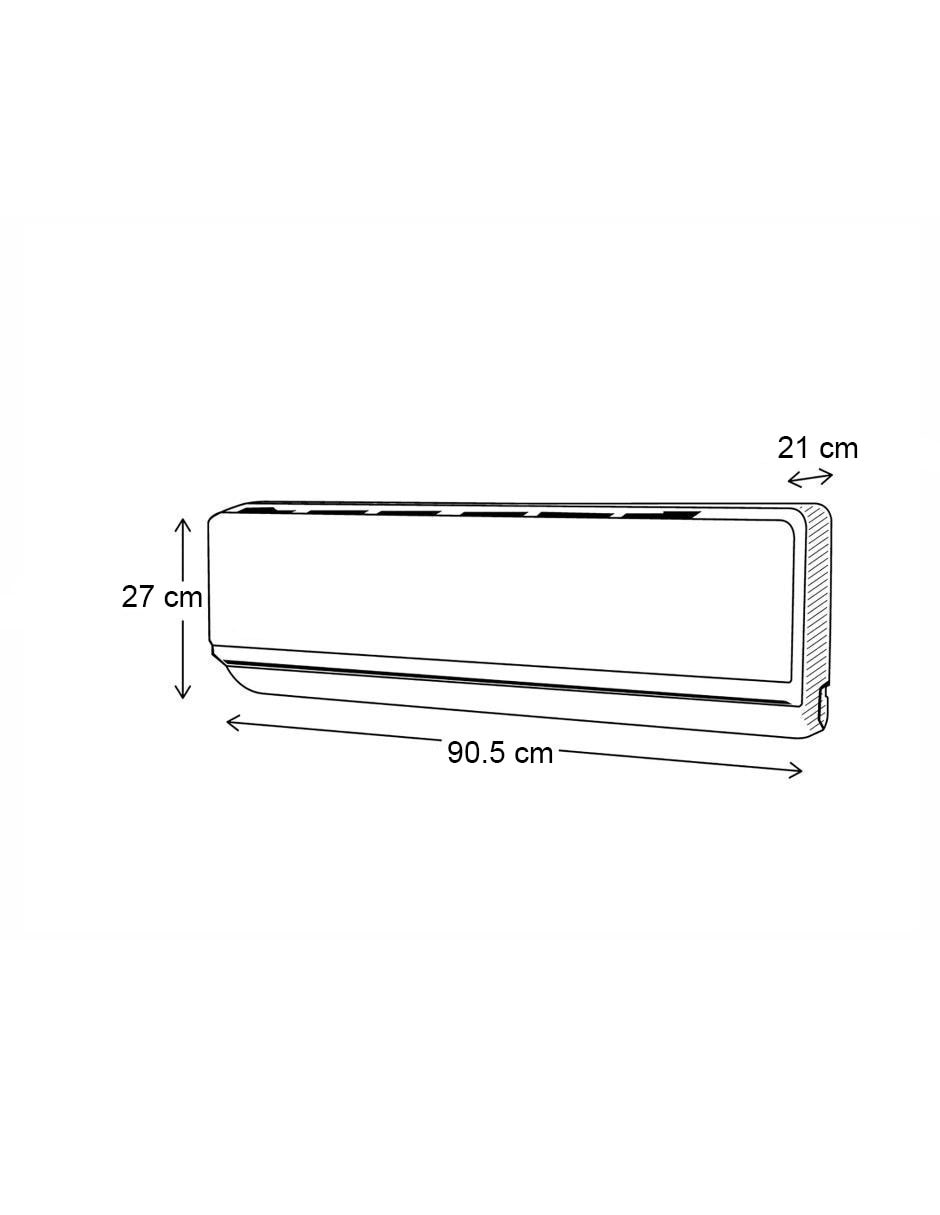 Aire acondicionado mini split Whirlpool frío 12000 BTU WA5060Q 230 V