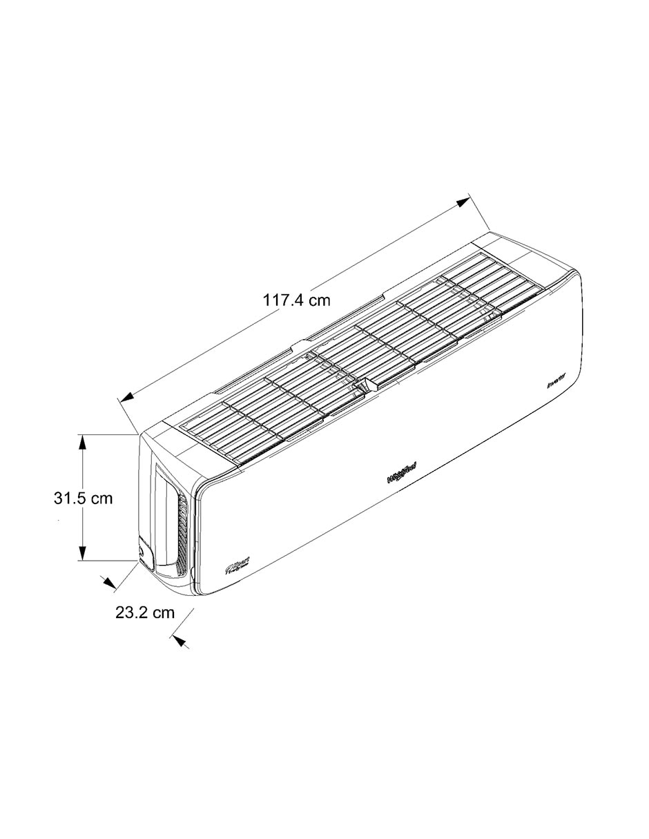 Aire acondicionado mini split Whirlpool Frío y calor 24000 BTU WA6260Q 230 V
