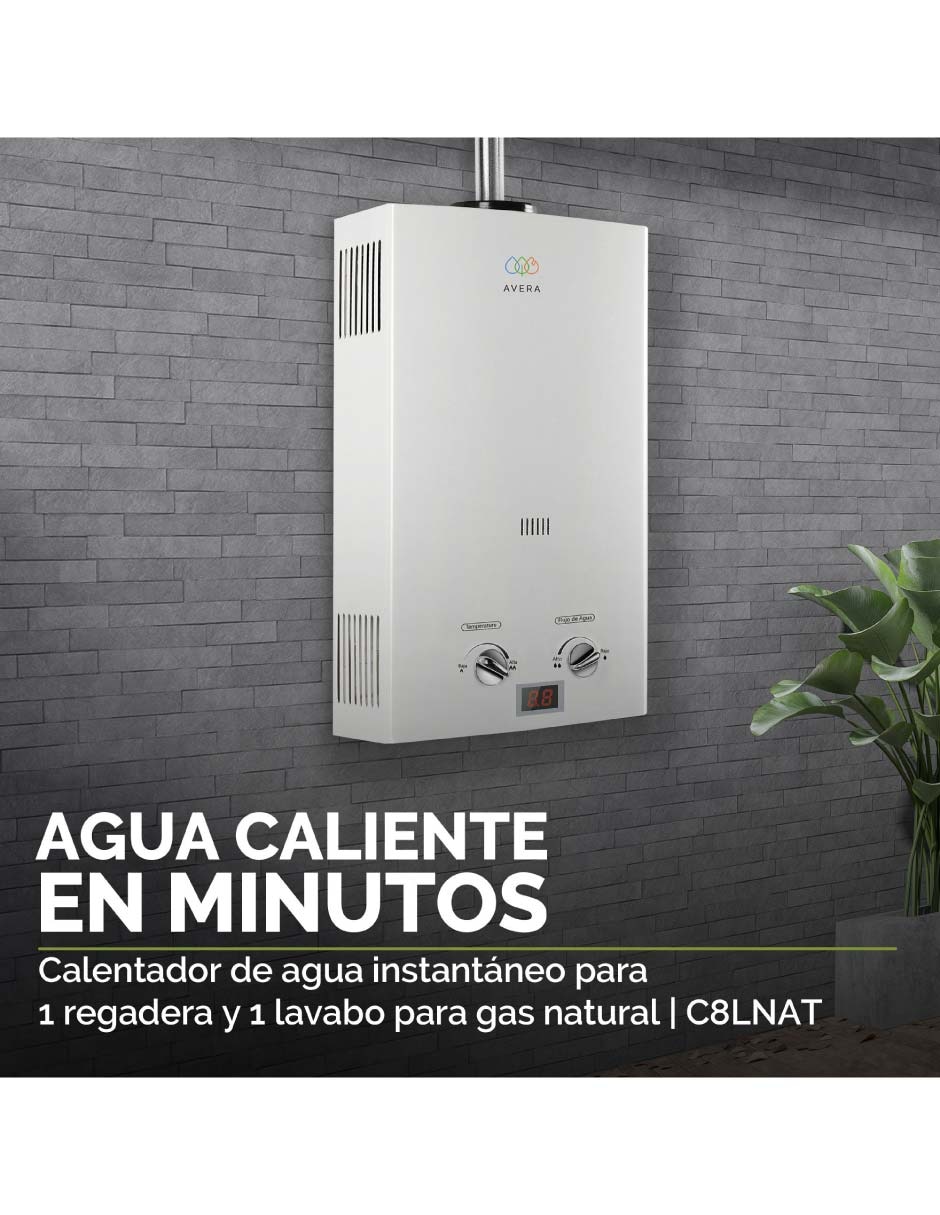 Calentador de paso c8lnat 8 litros gas natural 7