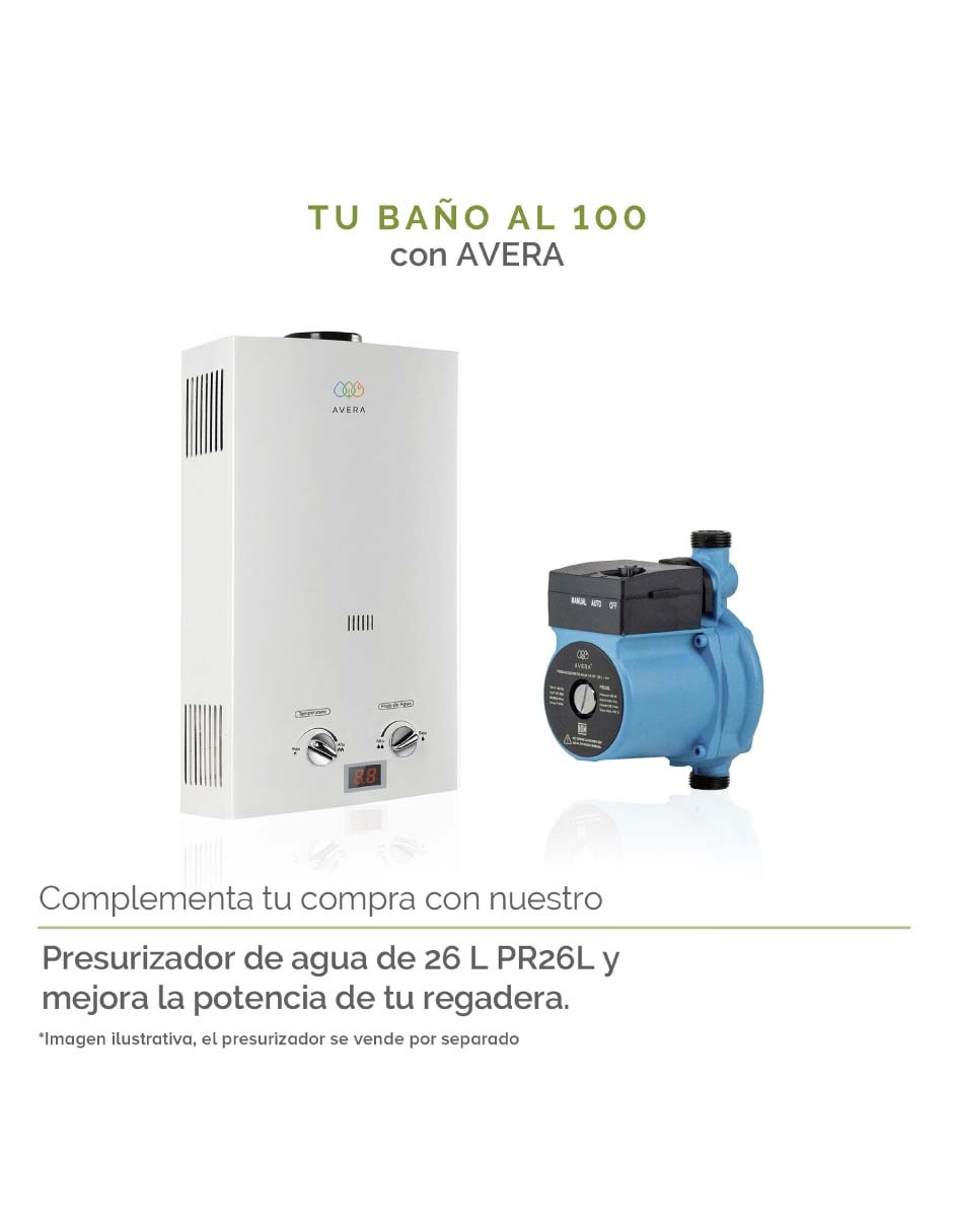 Calentador de paso c8lnat 8 litros gas natural 8