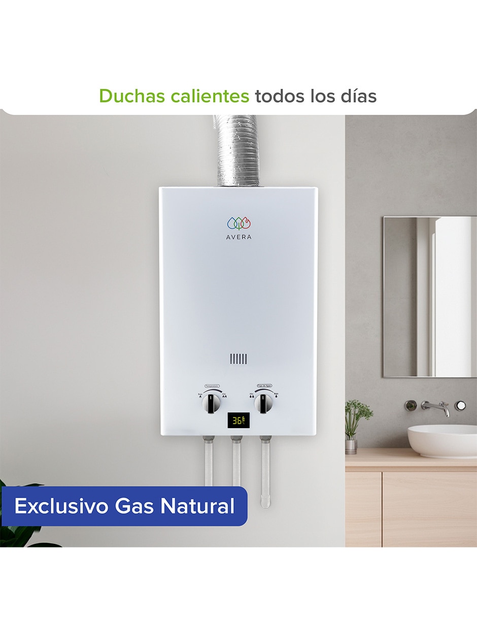 Calentador de paso Avera C12LNAT 12 l Gas natural