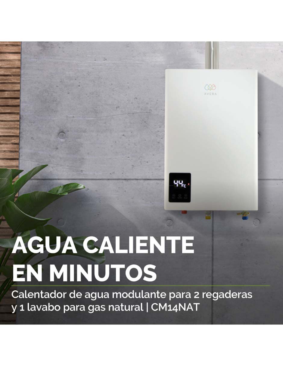 Calentador de paso Avera CM14NAT gas natural