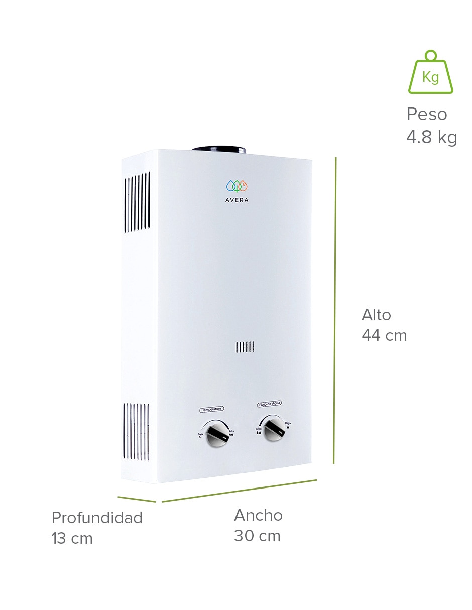 Calentador de paso C6L 6 L Gas LP 5