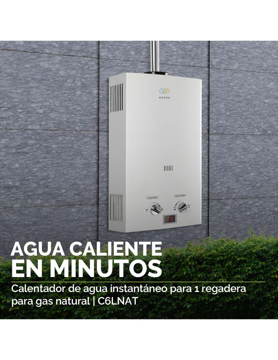 Calentador de paso Avera C6LNAT 6 L Gas natural