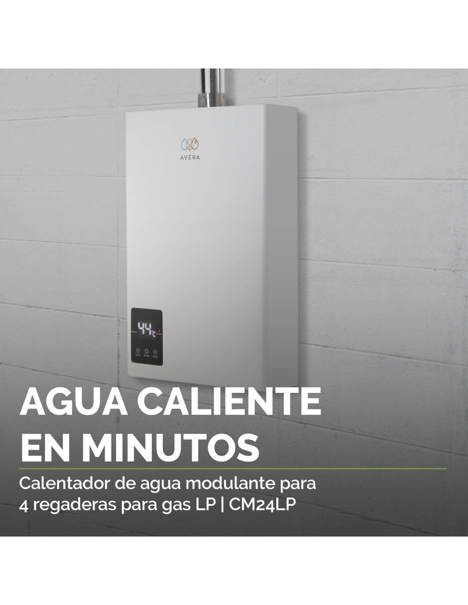 Calentador de paso CM24 Gas LP 7