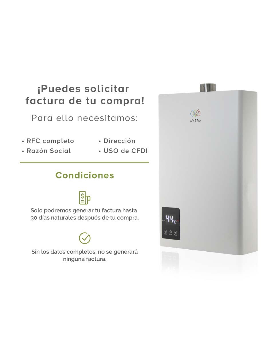 Calentador de paso CM24 Gas LP 9