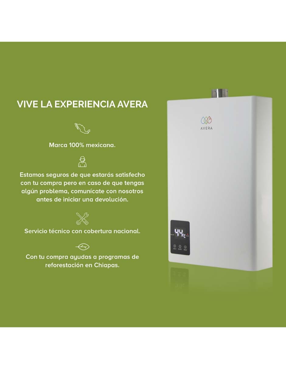 Calentador de paso CM24NAT gas natural 4