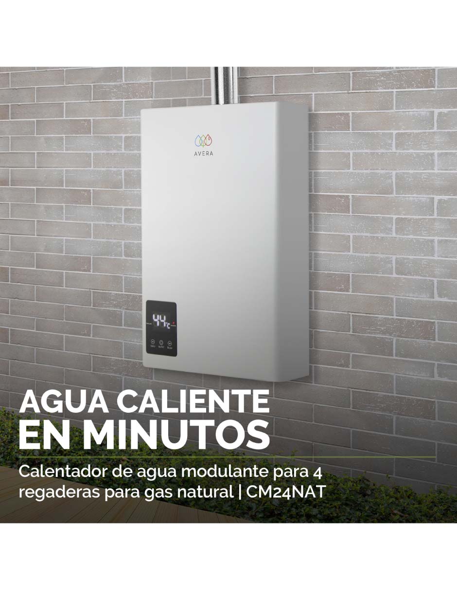 Calentador de paso CM24NAT gas natural 7