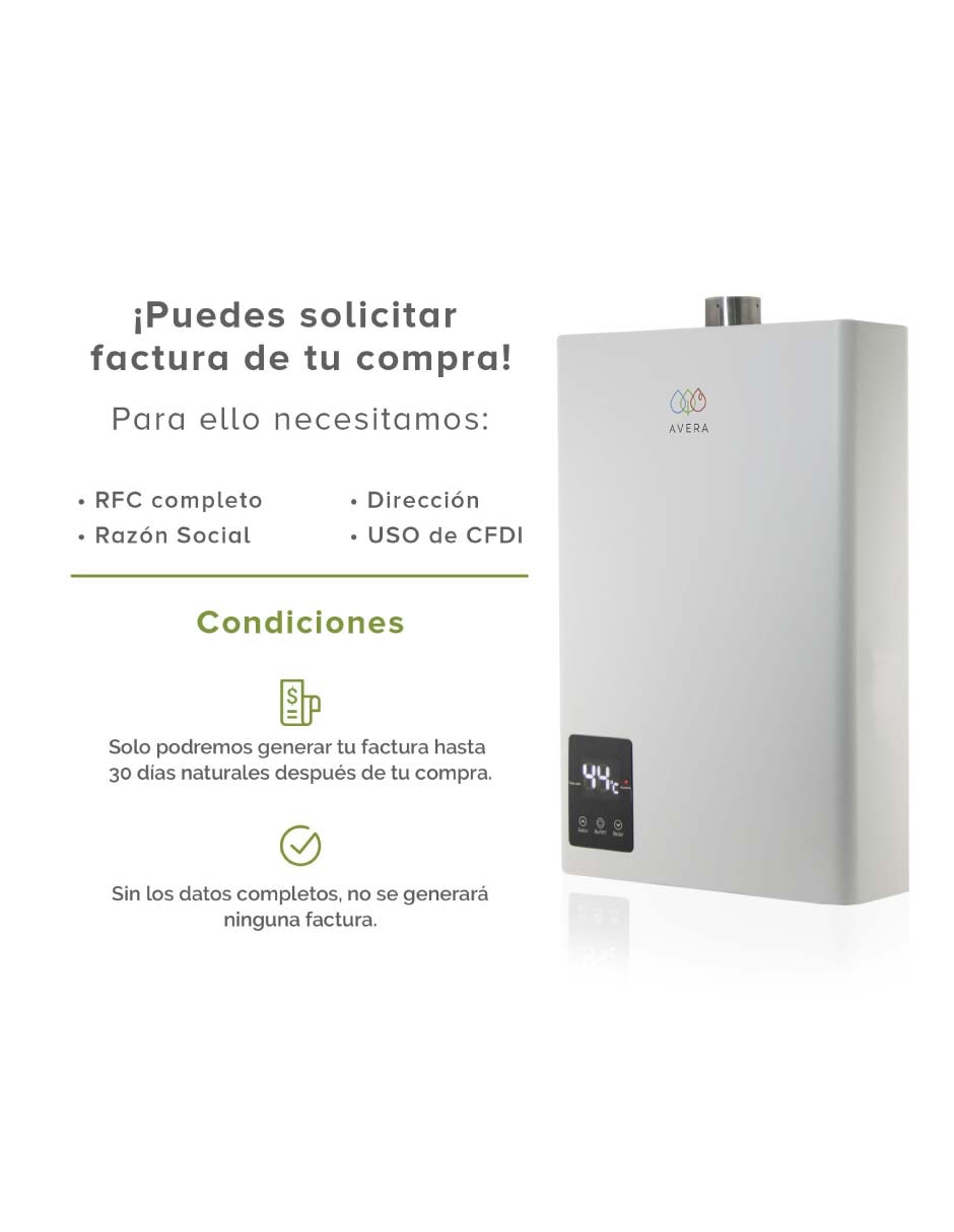 Calentador de paso CM24NAT gas natural 9