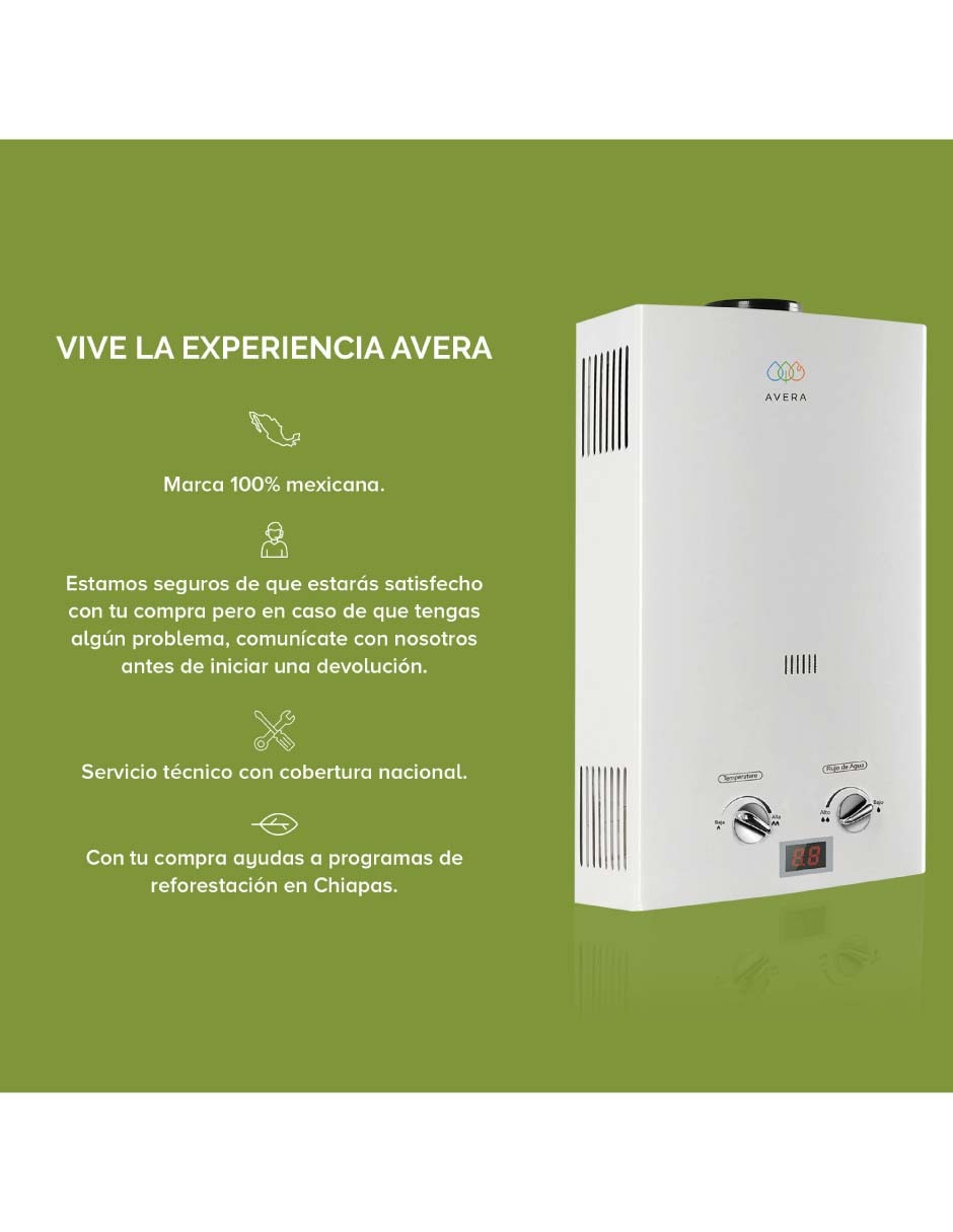 Calentador de paso c16l sin tamaño gas lp 4