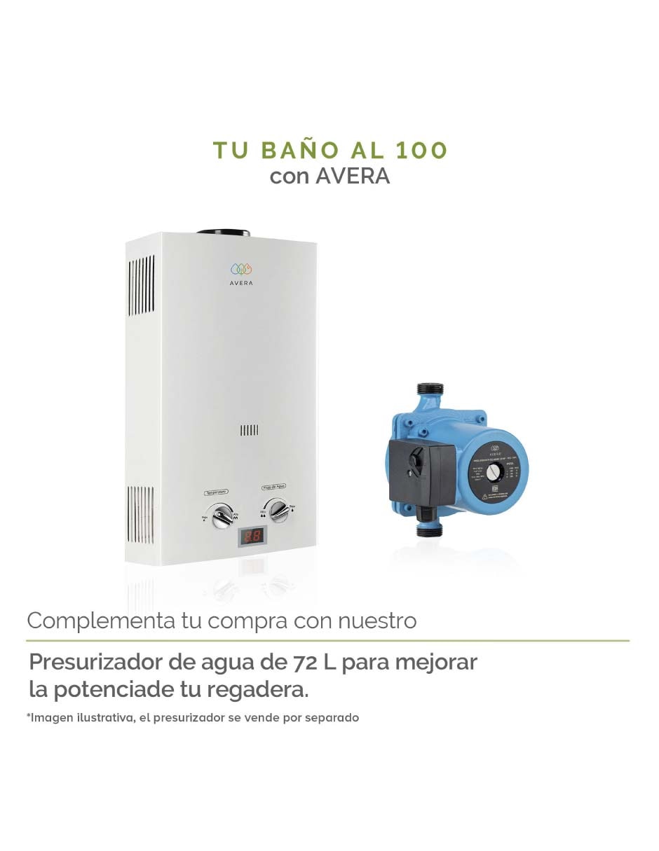 Calentador de paso c16l sin tamaño gas lp 8