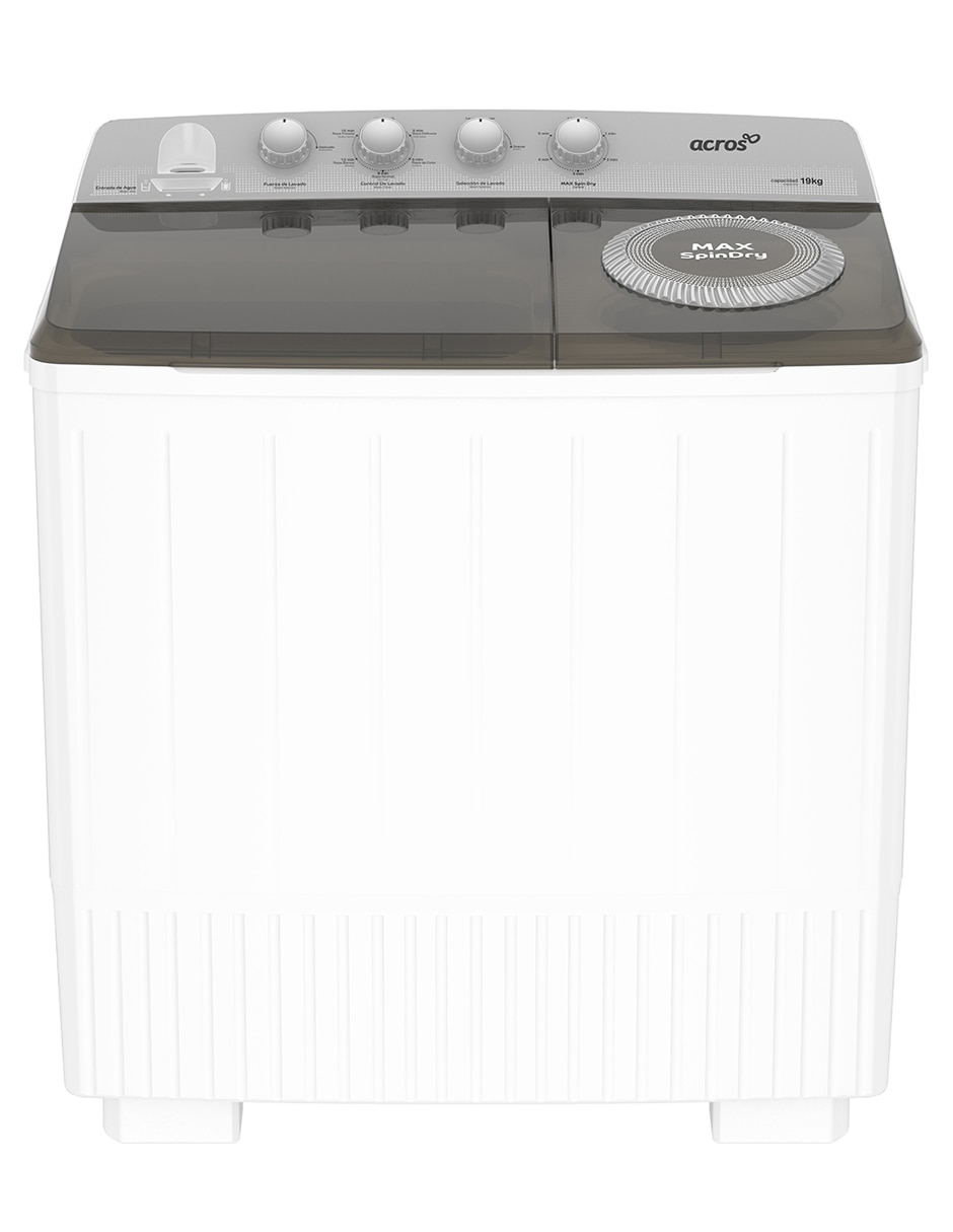 Lavadora doble tina Acros 19 kg manual carga doble carga ALD1945JE