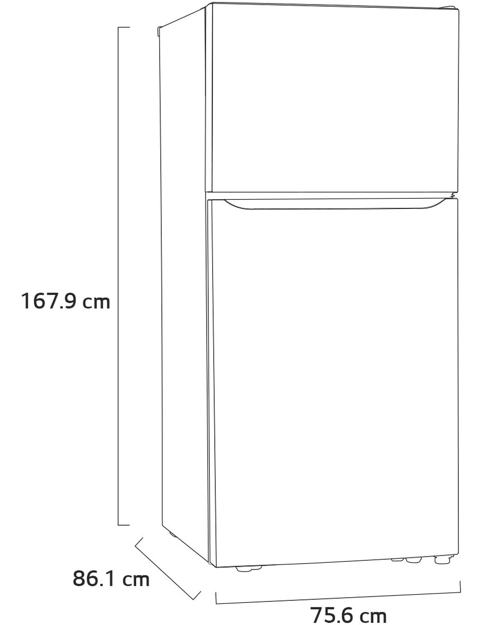 Refrigerador top mount Lg 20 pies no frost LT57BPSX