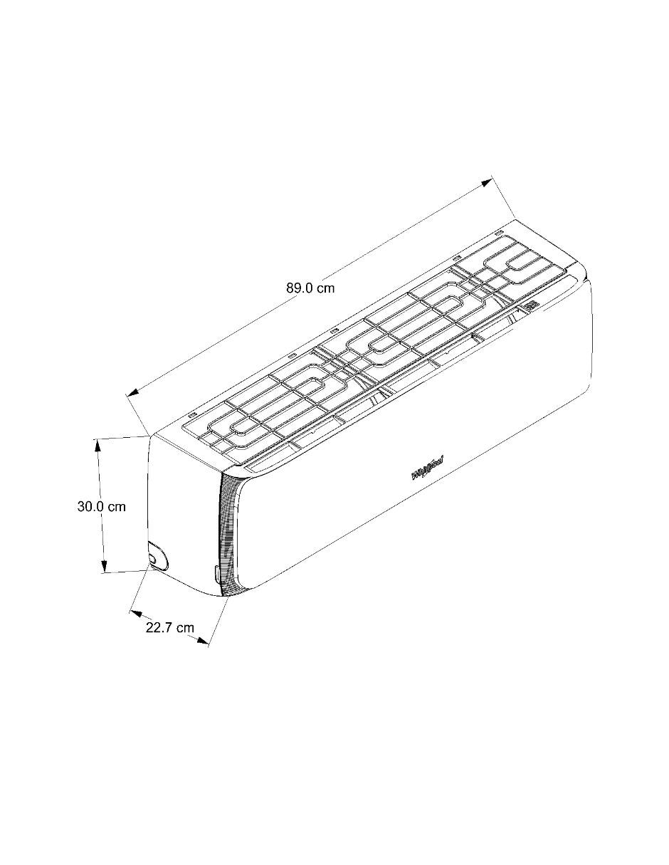Aire acondicionado mini split frío 11000 BTU SWA3020Q 230 V 7