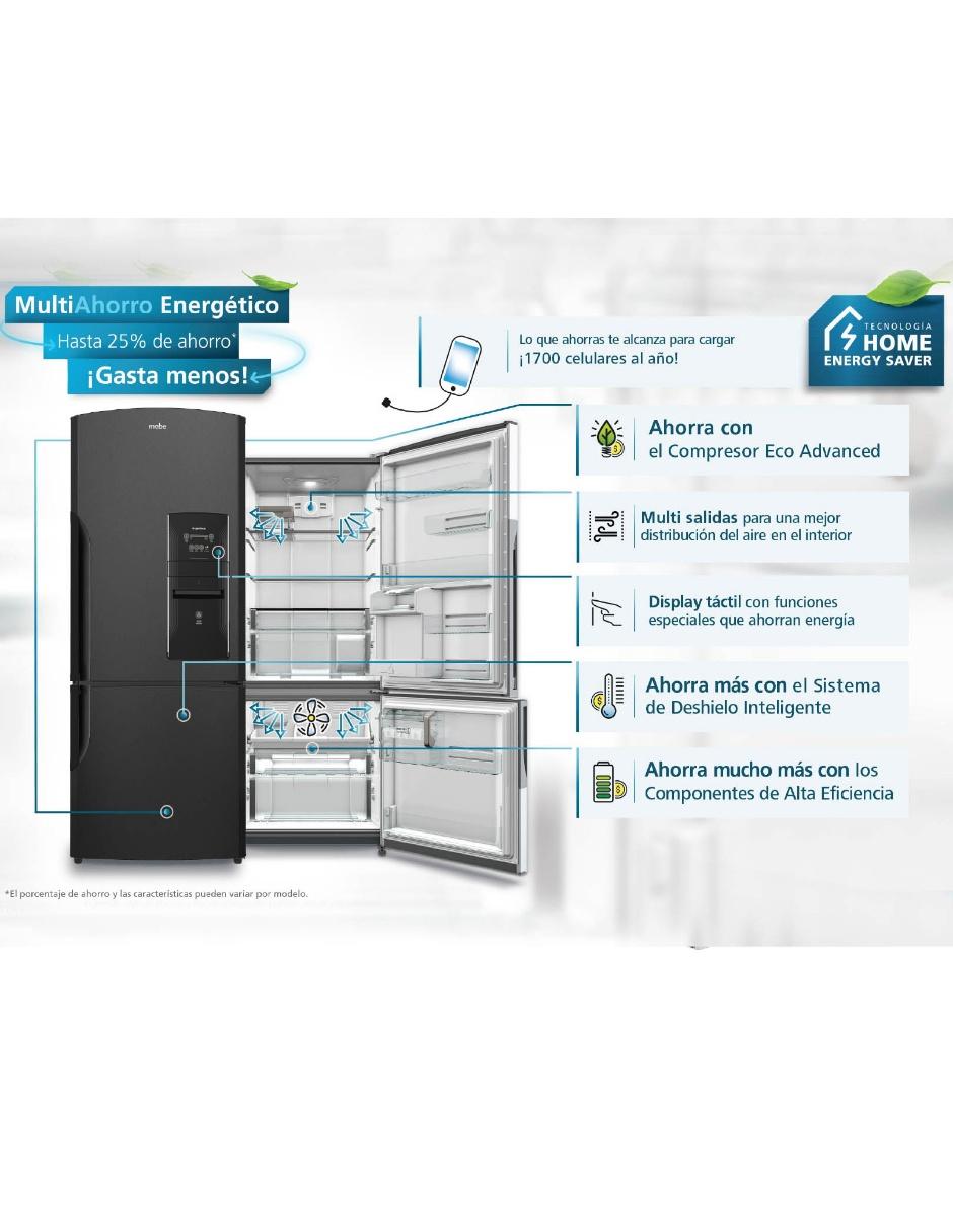 Refrigerador Bottom mount 19 pies RMB520IWMRP0