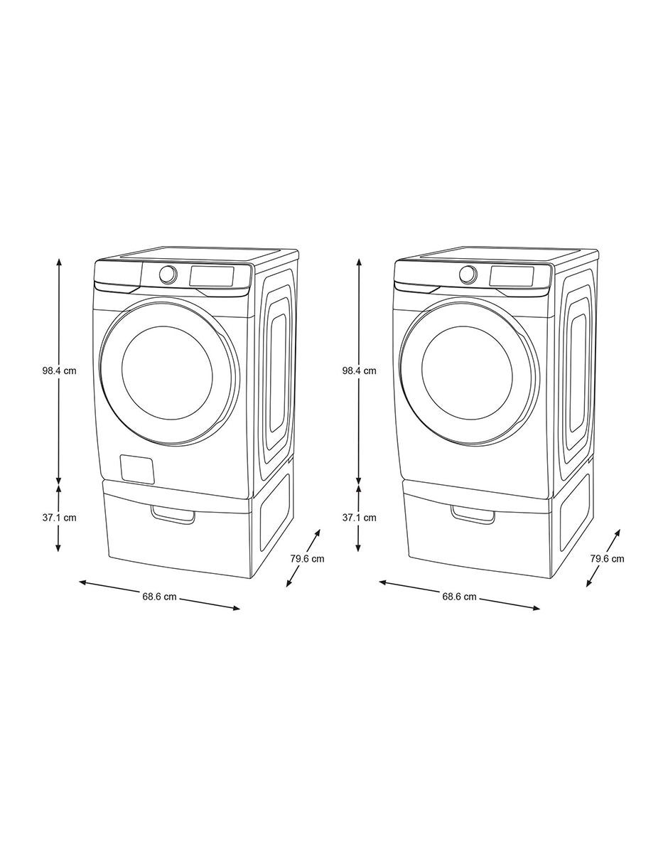 Combo lavadora + secadora Samsung de gas 25 kg F-WD20T6000WCP