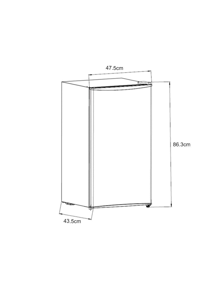 Frigobar RSR10520GBK 4 pies cúbicos 3