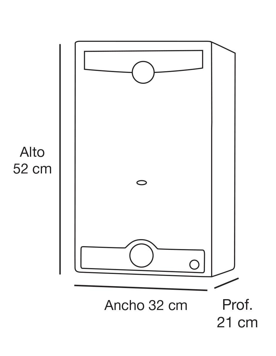Calentador de depósito Rheem 600055838 8 L gas lp