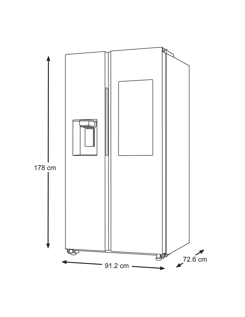 Refrigerador dúplex 22 pies cúbicos tecnología inverter y tecnología no frost RS22T5561B1/EM 7