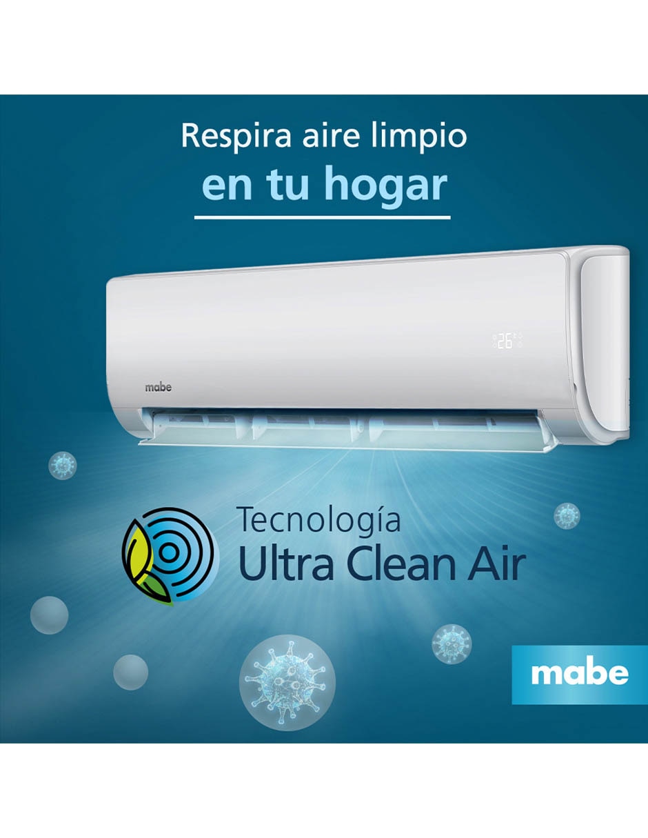 Aire acondicionado mini split Mabe 12000 BTU MMT12CABWCAM2 115 V