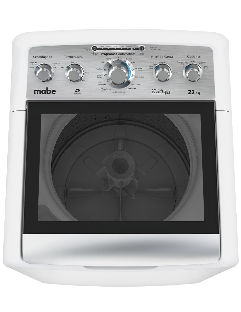 Lavadora Mabe 22 kg automática carga superior lma72215wbab0ja